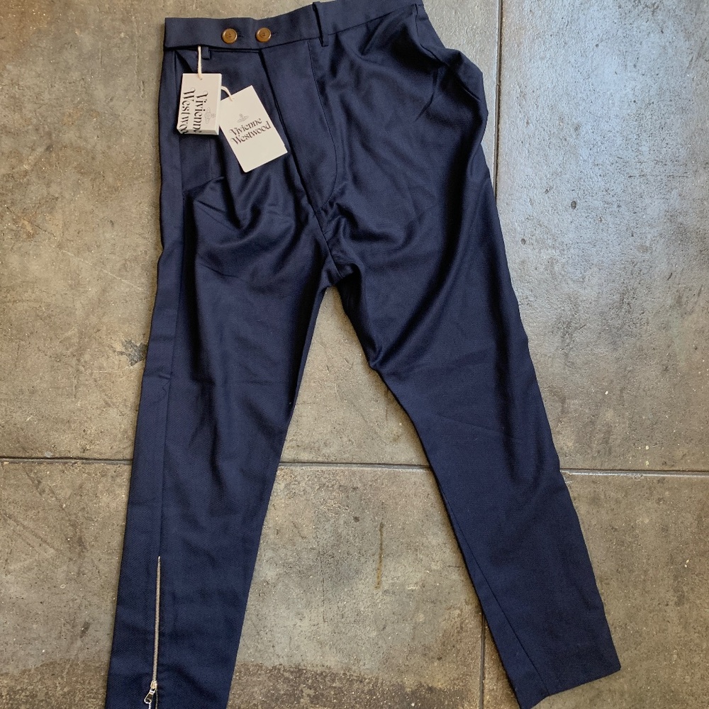 Vivienne Westwood NWT 2017 720$ Asymmetrical Alcoholic Pants with Zipper